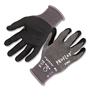 ergodyne ProFlex 7043 ANSI A4 Nitrile Coated CR Gloves, EN388: 4X42D, 9" Long, XX-Large, Gray, Pair (10526)