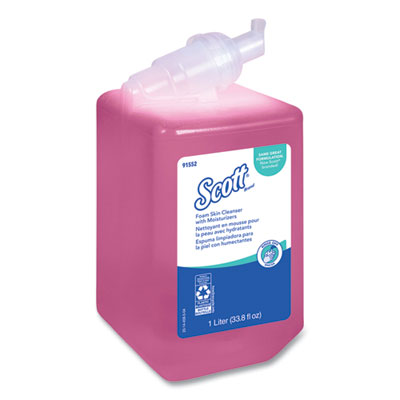 Scott Pro Foam Skin Cleanser with Moisturizers Refill, Light Floral Scent, 1 L (91552)