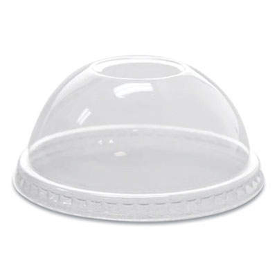 Karat PET Lids, Dome Lid, Fits 8 oz to 10 oz Cold Cups, Plastic, Clear, 1,000/Carton (CKDL78)