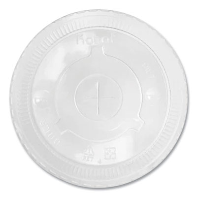 Karat PET Lids, Flat Lid, Fits 32 oz Cold Cups, Plastic, Clear, 600/Carton (KRTCKCL1045)