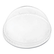 Karat PET Lids, No Hole Dome Lid, Fits 12 oz to 24 oz Cold Cups, Plastic, Clear, 1,000/Carton (CKDL626NH)