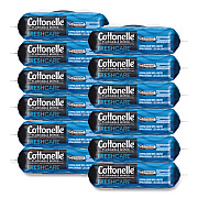 Cottonelle Fresh Care Flushable Cleansing Cloths, 1-Ply, 3.75 x 5.5, White, 42/Pack, 12 Packs/Carton (44932CT)