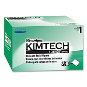Kimtech Kimwipes Delicate Task Wipers, 1-Ply, 4.4 x 8.4, Unscented, White, 286/Box (34155)