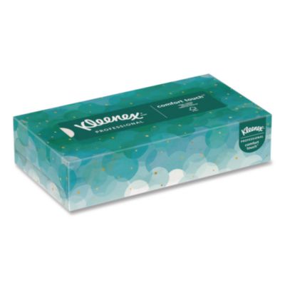 Kleenex White Facial Tissue for Business, Pop-Up Box, 2-Ply, 90 Sheets/Box (21400BX)