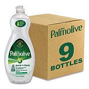 Palmolive Pure + Clear Dishwashing Liquid, Spring Fresh, 32.5 oz Bottle, 9/Carton (US04272CT)