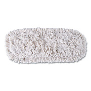 Rubbermaid Commercial Kut-A-Way Dust Mop Head, Cotton, 24", White, 12/Carton (FGK15300WH00)