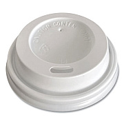 Boardwalk Hot Cup Lids, Fits 4 oz Hot Cups, Plastic, White, 1,000/Carton (HOTWH4)