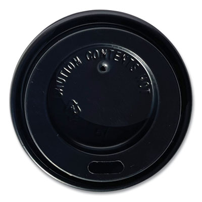 Boardwalk Hot Cup Lids, Fits 4 oz Hot Cups, Plastic, Black, 1,000/Carton (HOTBL4)