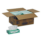 Georgia Pacific Professional Angel Soft ps Premium Facial Tissues in Flat Box, 2-Ply, White, 100 Sheets/Box, 30 Boxes/Carton (48580CT)