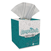 Georgia Pacific Professional Angel Soft ps Premium Facial Tissue, Cube Box, 2-Ply, White, 96 Sheets/Box (46580BX)