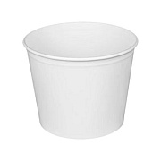 Karat Food Bucket, 85 oz, 7.36" Diameter x 6" h, White, Paper, 180/Carton (CFB85W)