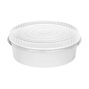 Karat Plastic Lid for Food Bucket, for 48 oz Buckets, Clear, Plastic, 270/Carton (FPPSBL203OPS)