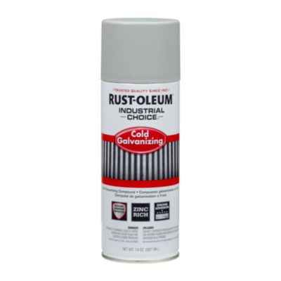 Rust-Oleum Industrial Choice Galvanizing Compound Spray, Metallic, 14 oz Aerosol Can, 6/Carton (1685830CT)