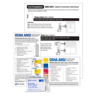 First Aid Only Smart Compliance A 2021 Conversion Kit, 11 Pieces (91365)