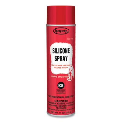 Sprayway Silicone Spray Release Agent, 11 oz Aerosol Spray, 12 Cans/Carton (946)
