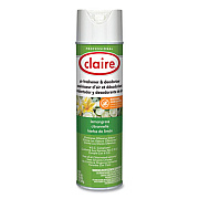 Claire Aerosol Air Freshener and Deodorizer, Lemongrass Citronella, 12 oz Aerosol Spray, 12 Cans (1307)
