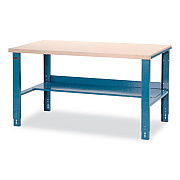 Global Industrial Industrial Workbench Bench-in-a-Box, 3,000 lbs, 60 x 30 x 29.75 to 36.75, Blue (606795)