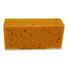 Unger Fixi-Clamp Sponge, 8.5 x 4, 2.75" Thick, Yellow, 10/Carton (SP010)
