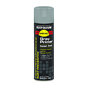 Rust-Oleum Hard Hat High Performance V2100 System Rust Preventive Enamel Spray Primer, Flat Gray, 15 oz Aerosol Can, 6/Carton (V2182838)