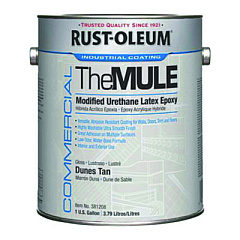 Rust-Oleum Commercial The MULE (Modified Urethane Latex Epoxy), Interior/Exterior, Gloss Dunes Tan, 1 gal Bucket/Pail, 2/Carton (381208)