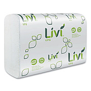 Livi VPG Multifold Towel, 1-Ply, 9.45 x 9.06, White, 250 Sheets/Pack, 16 Packs/Carton (43513)