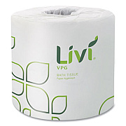 Livi VPG Bath Tissue, 2-Ply, White, 500 Sheets/Roll, 96 Rolls/Carton (21724)