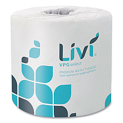 Livi VPG Select Bath Tissue, 2-Ply, White, 420 Sheets/Roll, 60 Rolls/Carton (21556)