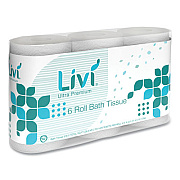 Livi Ultra Premium Bath Tissue, 2-Ply, White, 425 Sheets/Roll, 36 Rolls/Carton (292101)