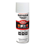 Rust-Oleum Industrial Choice 1600 System Multi-Purpose Enamel Spray Paint, Gloss White, 12 oz Aerosol Can, 6/Carton (1692830VCT)