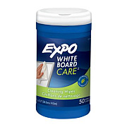 EXPO Dry-Erase Board Cleaning Wet Wipes, 6 x 9, 50 Wipes/Container (81850A)