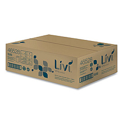Livi VPG Select Hard Wound Roll Towel, 1-Ply, 8" x 1,000 ft, White, 6 Rolls/Carton (46528)