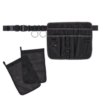 ergodyne Arsenal 5715 Cleaning Apron Pouch with Pockets, 10 Compartments, 11 x 13.5, Nylon, Black (13718)