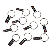 ergodyne Squids 3785 Split Ring Tool Attachment, 2 lb Max Working Capacity, 1.5" dia, Silver, 10/Pack (19786)