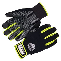 ergodyne ProFlex 850 Insulated Freezer Gloves, EN388: 3X22B, 9" Long, Small, Black, Pair (18152)
