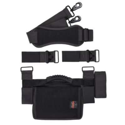ergodyne Arsenal 5300 Ladder Shoulder Lifting Strap/Carrying Handle, Supports Up to 100 lb, 2 x 9 x 11, Black/Silver (19196)