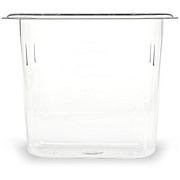 Carlisle StorPlus Polycarbonate Food Pan, 1.4 qt, 4.25 x 6.93 x 6, Clear, Plastic (3068807)