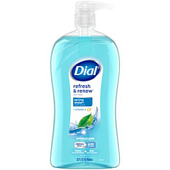 Dial Body Wash, Spring Water Scent, 32 oz, 4/Carton (11857)