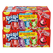 Kool-Aid Jammers Juice Pouch Variety Pack, 6 oz Pouch, 80/Carton (60004076)