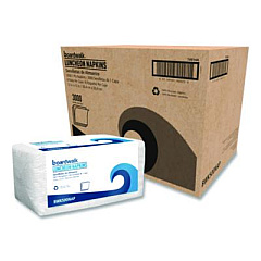 Boardwalk 1/4-Fold Lunch Napkins, 1-Ply, 12 x 12, White, 500/Pack, 6 Packs/Carton (500NAP)
