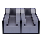 WNA Cutlerease Base, Holds 2 Dispensers, 10.25 x 11 x 5.25, Gray/Black (2TWRBASE)