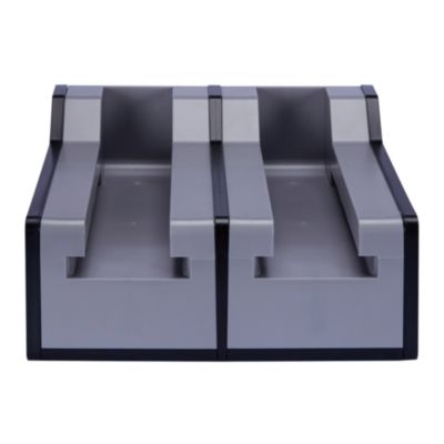 WNA Cutlerease Base, Holds 2 Dispensers, 10.25 x 11 x 5.25, Gray/Black (2TWRBASE)