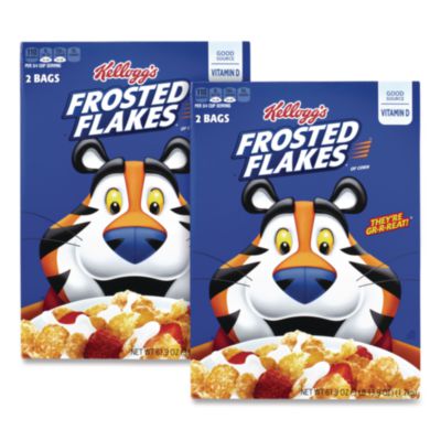 Kellogg's Frosted Flakes Breakfast Cereal, 2 Bags/61.9 oz Box, 2 Boxes/Carton (60004075)