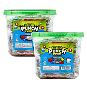 Sour Punch Twists, Variety, 2.59 lb Tub, Approx. 210 Pieces/Tub, 2 Tubs (60004078)