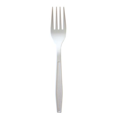 Boardwalk Heavyweight Polypropylene Cutlery, Fork, 7.09", Plastic, White, 1,000/Carton (FORKWHPP)