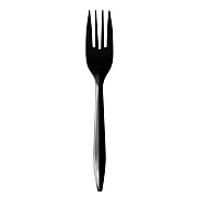 Boardwalk Mediumweight Polypropylene Cutlery, Fork, Plastic, Black, 1,000/Carton (FORKBLPP)
