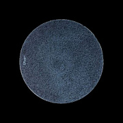 SC Johnson Professional EZ Care Polishing Pad, 27" Diameter, Black/Gray, 2/Carton (311184)