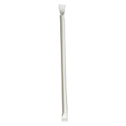 Boardwalk Wrapped Jumbo Paper Straws, 7.75", Paper, White, 320/Pack, 4 Packs/Carton (PPRSTRWIW)