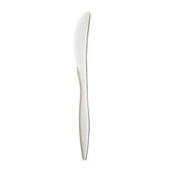 Boardwalk Mediumweight Polypropylene Cutlery, Knife, 5.86", Plastic, White, 1,000/Carton (KNIFEPPMW)