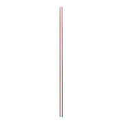 Boardwalk Jumbo Straws, 7.75", Polypropylene, Red/White Striped, 250/Pack, 50 Packs/Carton (JSTUW775RW)
