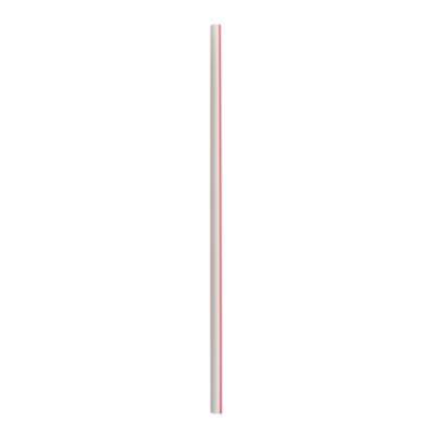 Boardwalk Jumbo Straws, 7.75", Polypropylene, Red/White Striped, 250/Pack, 50 Packs/Carton (JSTUW775RW)